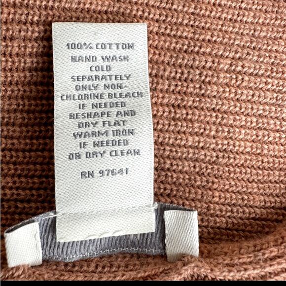 J Jill Pure Jill  Poncho Sweayer Cotton Salmon Gray Ombré OZ Casual Relaxed - Picture 11 of 12